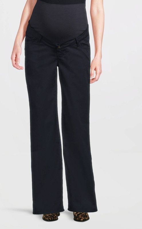 LOVE2WAIT - Wide Leg - Zwangerschapsbroek - Donkerblauw