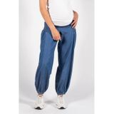 LOVE2WAIT - Jeans - Blauw Denim - Zwangerschapsbroeken - Tapered - High Waist - 7/8 Lengte