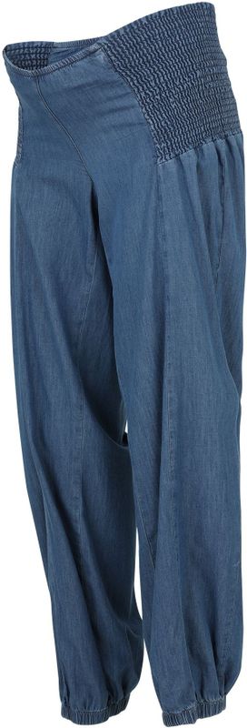 LOVE2WAIT - Jeans - Blauw Denim - Zwangerschapsbroeken - Tapered - High Waist - 7/8 Lengte