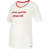 LOVE2WAIT - Zwangerschaps T-shirt - Wit - Katoen
