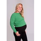 LOVE2WAIT - Trui - Groen - Effen - Lange Mouw - Normale Pasvorm