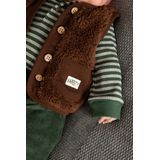 BESS - Gilet - Warm Bruin - Teddy