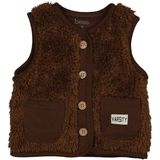 BESS - Gilet - Warm Bruin - Teddy