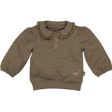 BESS - Longsleeve - Stretchkatoen - Met Ruches en Broderie-Details