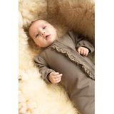 BESS - Boxpak - Walnut Bruin - Met Ruffles - Lange Mouwen - Drukknoopsluiting