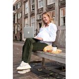 LOVE2WAIT - Broek - Rechte Pasvorm - Hoge Taille - Stretchkatoen