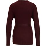 LOVE2WAIT - Longsleeve - Donkerrood - Rib Gebreid