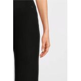 LOVE2WAIT - Wide Leg High Waist - Zwangerschapsbroek - Zwart - Rib Gebreid