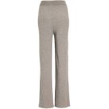 LOVE2WAIT - Wide Leg High Waist - Zwangerschapsbroek - Beige - Rib Gebreid