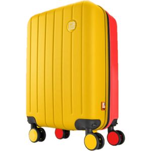Suitmycase Handbagagekoffer - Reiskoffer - Yellow Bananas en Red Velvet - 55cm - koffer handbagage 35L