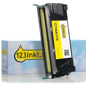 123inkt - Toner - Zwart - Geschikt voor Lexmark C734