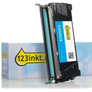 Lexmark C5220CS toner cyaan (123inkt huismerk)