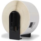 123inkt - DK-11208 - Grote Adresetiketten - Wit - Permanente Lijmlaag