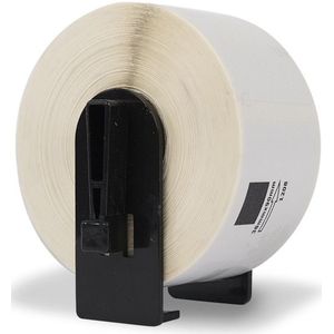 123inkt - DK-11208 - Grote Adresetiketten - Wit - Permanente Lijmlaag