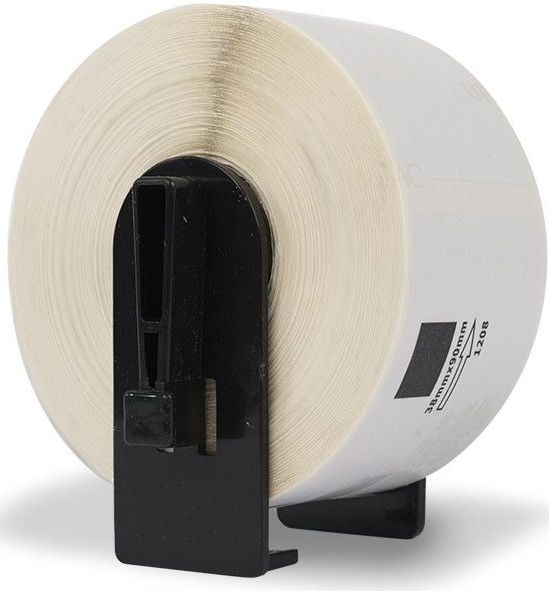 123inkt - DK-11208 - Grote Adresetiketten - Wit - Permanente Lijmlaag