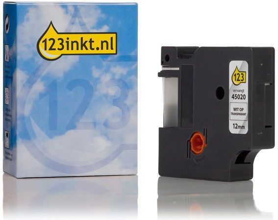 Tape - Wit - Transparant - Compatibel met Dymo Beletteringsystemen