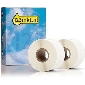 123inkt - Dymo S0722400 - Adresetiketten - Breed - 2 Rollen