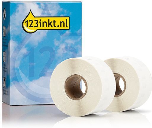 123inkt - Dymo S0722400 - Adresetiketten - Breed - 2 Rollen