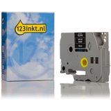 Brother - TZe-315 - Tape - Wit op Zwart - 6 mm - 8 m