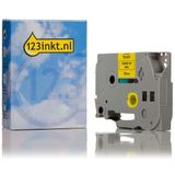 123inkt - TZe-631 Tape - Zwart op Geel - 12 mm - 8 Meter