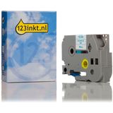 Brother - TZe-243 - Tape - Blauw op Wit - 18 mm x 8 m