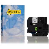 Brother - TZe-253 - Tape - Blauw op Wit - 24 mm breed - 8 meter