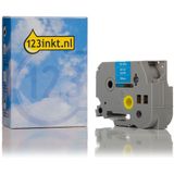 Brother - TZe-555 Tape - Wit op Blauw - 24 mm - 8 Meter