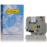 Brother - TZe-S251 - Tape - Zwart op Wit - 24 mm Breed - 8 Meter Lang