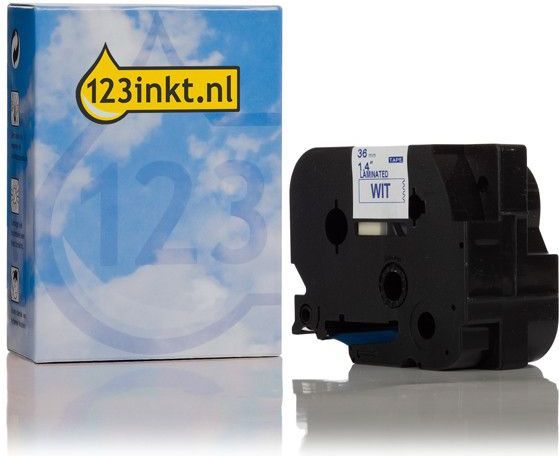 Brother - TZe-263 - Tape - Blauw op Wit - 36 mm - 8 Meter