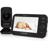 LUVION® Icon Deluxe Black - Babyfoon met Camera - Premium Baby Monitor
