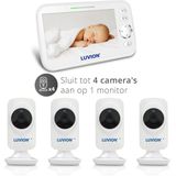 LUVION - Icon Deluxe - Babyfoon - Wit - Camera met 5 Inch Scherm