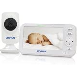 LUVION - Icon Deluxe - Babyfoon - Wit - Camera met 5 Inch Scherm