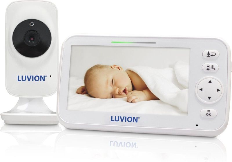 LUVION - Icon Deluxe - Babyfoon - Wit - Camera met 5 Inch Scherm