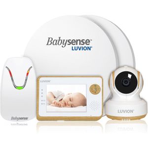 LUVION® Essential Limited Babyfoon met Camera + LUVION® Babysense 7 - Sensormatje - 5 Sterren Veiligheidsvoordeelbundel