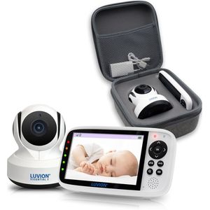 LUVION - Essential 2 - Babyfoon met Camera - Zwart/Wit - Uitbreidbaar tot 4 Baby Camera's
