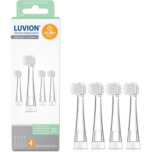 LUVION® Opzetborstel - 18 tot 48 maanden - Set 4 stuks - geschikt voor peuters