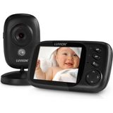 LUVION® Platinum 3+ Black - Babyfoon met Camera - Uitbreidbaar tot 2 Baby Camera's - Premium Baby Monitor - Beste Koop Consumentenbond Maart 2025