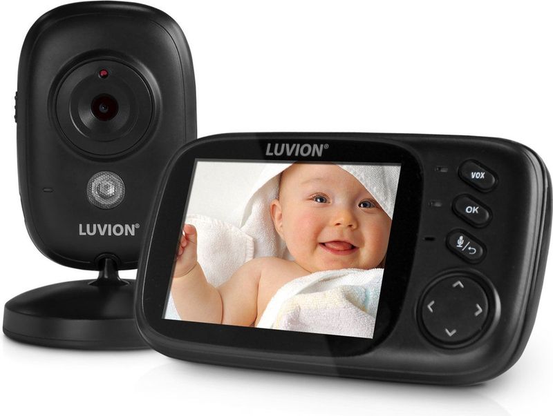 LUVION® Platinum 3+ Black - Babyfoon met Camera - Uitbreidbaar tot 2 Baby Camera's - Premium Baby Monitor - Beste Koop Consumentenbond Maart 2025