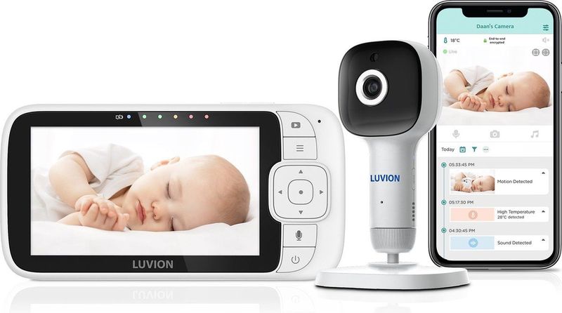 LUVION - Essential Connect Crib - Wifi Babyfoon - HD Camera - Premium Monitor