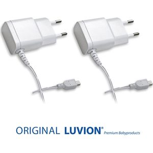 LUVION® Originele Easy & Platinum 3 Adapter Duopack - Met behoud van garantie - Geschikt voor Luvion® Easy (Plus) & Platinum 3 (Black)