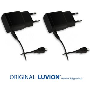 LUVION® Originele Zwarte Easy & Platinum 3 Adapter Duopack - Met behoud van garantie - Geschikt voor Luvion® Easy (Plus), Platinum 3 (Black) & Platinum X