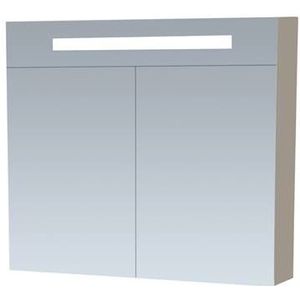 Spiegelkast double face exclusive line 80 cm hoogglans taupe