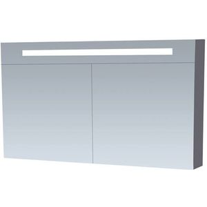 Spiegelkast double face exclusive line 120 cm hoogglans grijs