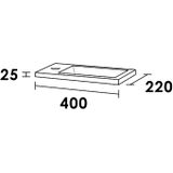 Tapo Bologna Fonteinbakje wit 40x22