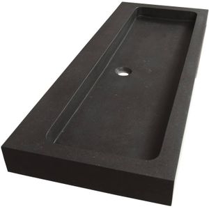 Wastafelblad Exclusive Line Black Spirit 120-1 Natuursteen 1 kraangat