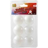 Kids Fun Tafeltennis Pingpong Balletjes - 40 Mm/4 cm - 6x Stuks - Tafeltennissen