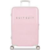 SUITSUIT Fabulous Fifties - Reiskoffer met 4 Wielen - 66 cm - 59L - Roze Pastel