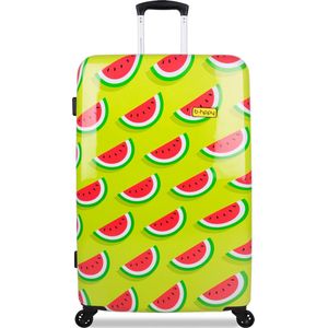 BHPPY Reiskoffer groot (76x49x29cm) - Kinderkoffer - Lichtgewicht koffer met 95L inhoud - Reiskoffer met 4 dubbele wielen - Veilig cijferslot - Two in a Melon