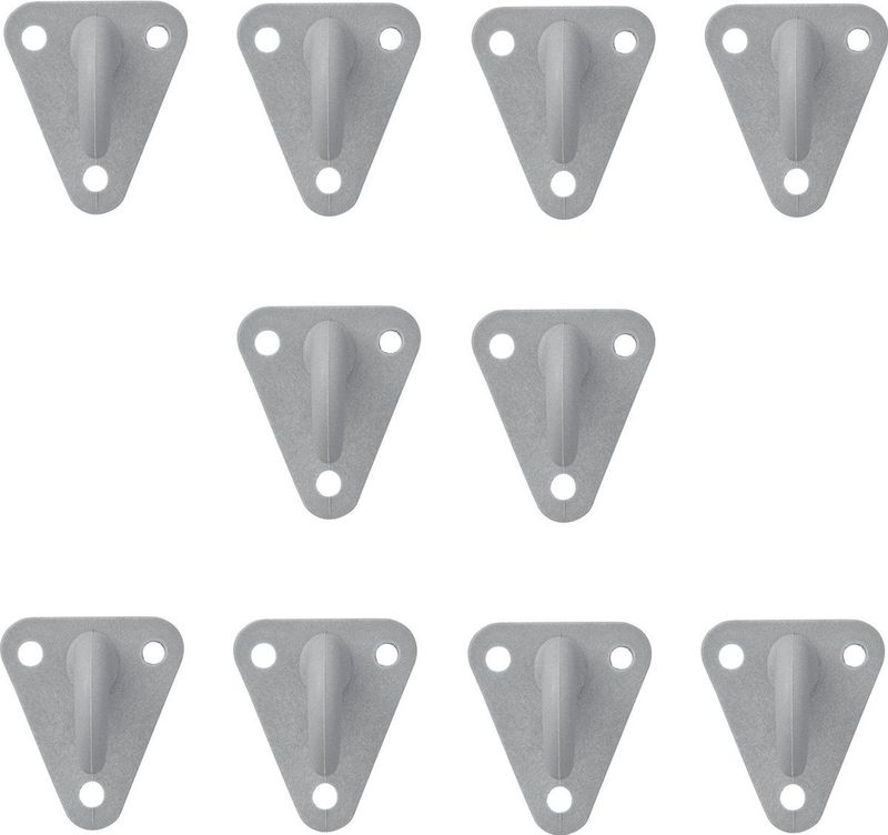 ProPlus - Touwhaak - Kunststof - Driegaats - 45 x 39 mm - 10 Stuks