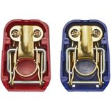 ProPlus - Accupoolklem Set - Klemmen - Messing - Kunststof Beschermkappen